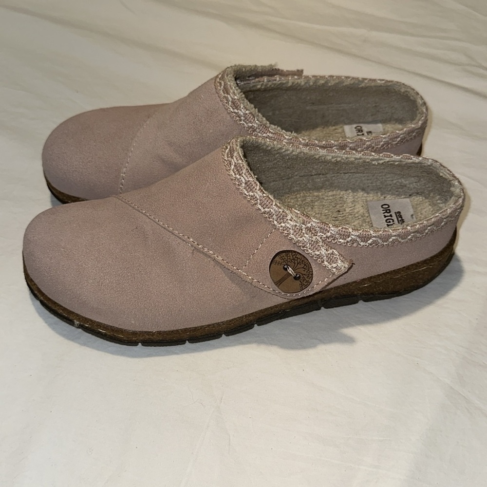 Earth Origins Womens Ezra Slip On Pink Suede Clogs 7.5 EUC - Picture 3 of 16